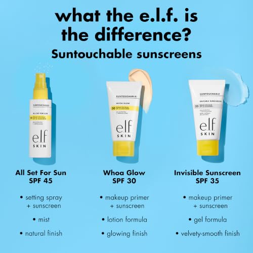 e.l.f. SKIN Suntouchable Invisible SPF 35 Sunscreen 1.7 Fl Oz - Primer & Face Sunscreen