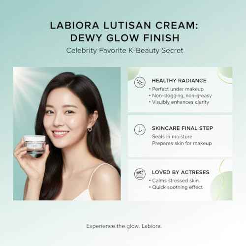 Lutisan Facial Moisturizer - Lutein, Niacinamide & Natural Extracts Daily Cream for Face with Soothing & Cooling Care with Hydration, and Gentle Skin Support K-Beauty (1.69 fl. oz/50ml)