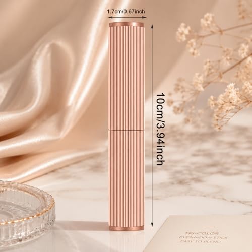 Orange 3-Color Gradient Eyeshadow Stick Waterproof Matte Shimmer Long-Lasting