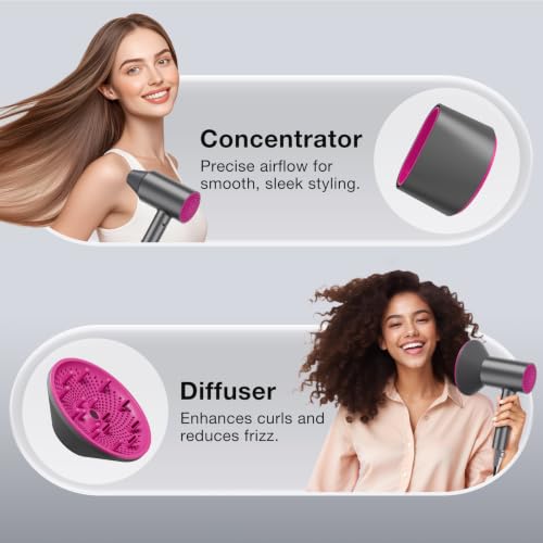 BABONIR 1875W Ionic Hair Dryer with Diffuser & Concentrator