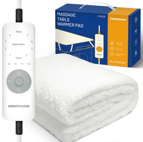 Professional Massage Table Warmer Heating Pad - Soft Fleece, 30" x 71"