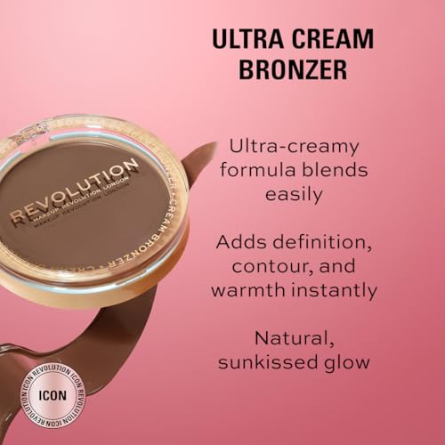 Revolution Ultra Cream Bronzer - Light Shade, Buildable & Blendable