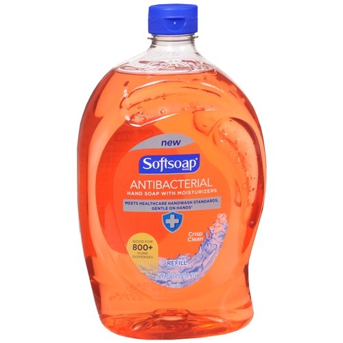 Softsoap Antibacterial Liquid Hand Soap Refill, Crisp Clean 56 oz (Pack of 3)