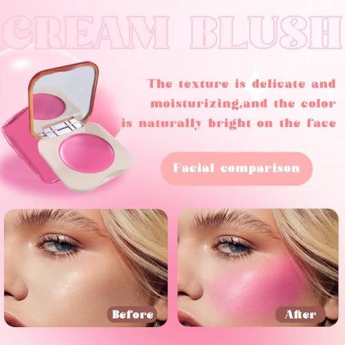 Hot Pink Cream Blush - Matte Blendable Cheek Color