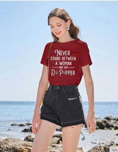 MNLYBABY Funny Saying T-Shirt for Women Short Sleeve Casual Graphic Tee