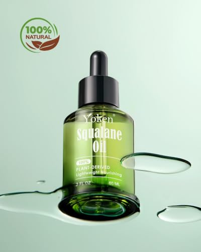 100% Plant-Derived Squalane Oil 2oz, Lightweight Hydrating for Face