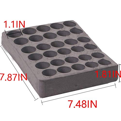 30 Vials Essential Oil Carrying Case Holds 5ml 10 ml 15ml 20ML 30M Perfect for DISPLAY Drawer Home Stock and Foam Inserts