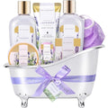 Spa Luxetique Lavender Bath Gift Basket for Women, 8-Piece Set