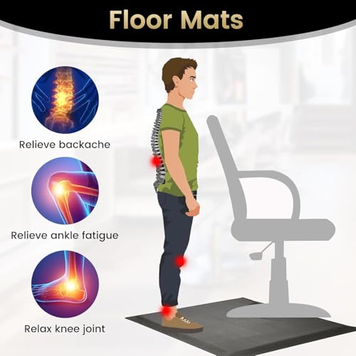Crablux Anti Fatigue Salon Mat 35.8x27.9 Barber Floor Mat