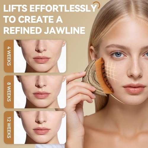 EULOGIST 2-Piece Facial Lymphatic Drainage Brush & Stainless Steel Gua Sha Set for Face & Neck