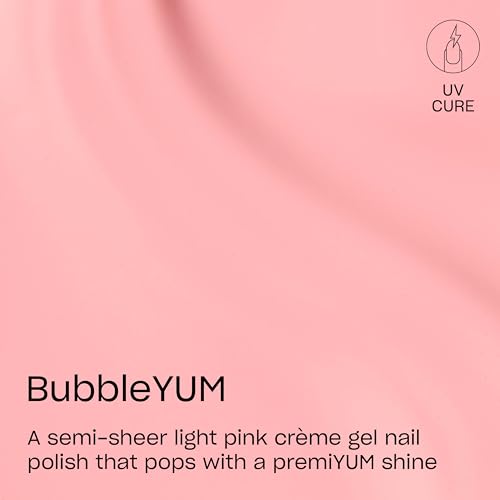 OPI GELement BubbleYUM Semi-Sheer Pink Gel Nail Polish - Salon Quality DIY