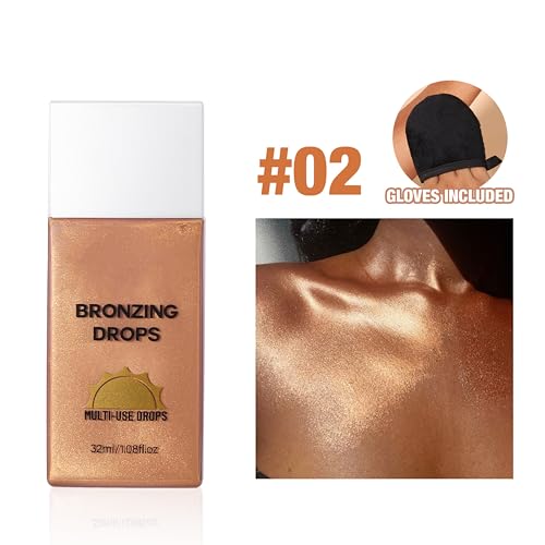 Liquid Bronzer Drops - Buildable Sun-Kissed Glow Makeup