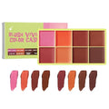 8-Color Cream Blush Palette - Waterproof, Buildable