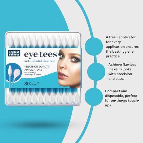 Fran Wilson Eye Tees Precision Makeup Cotton Swabs (2 Pack, 80 Count)
