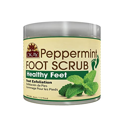 OKAY Peppermint Foot Scrub 6oz / 177ml