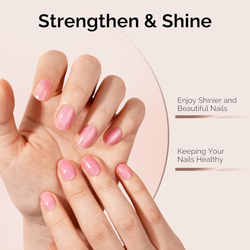 MelodySusie HEMA-Free Gel Top and Base Coat Set - No Wipe Shine, 15ml
