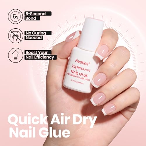 Beetles Fast Dry Nail Glue & Builder Top Coat Set