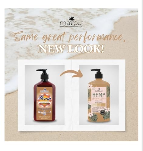 Malibu Tan Hemp Golden Glow Firming Lotion, 18 fl oz