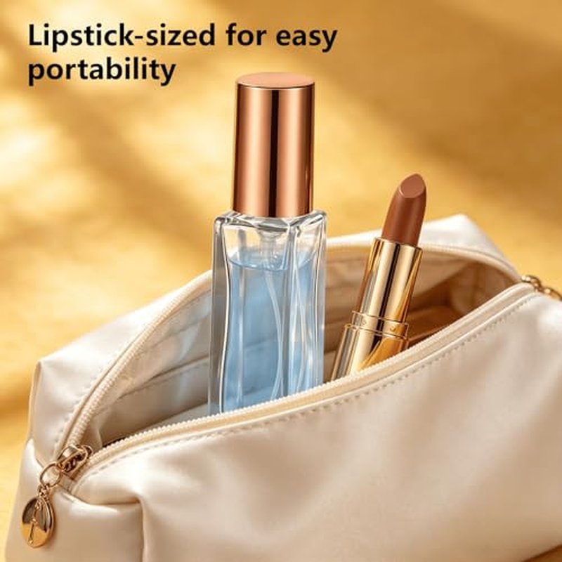 10ml Refillable Glass Perfume Atomizers - 6 Pack Travel Spray Bottles