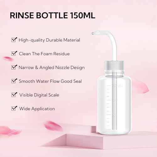 BREYLEE 100 ml Lash Shampoo for Lash Extensions, Lash Fan Dryer+Rinse Bottle+Brushes+Cotton Puff, Eyelash Extension Cleanser, Lash Bath Wash Soap Foam Cleaner for Salon and Home Use