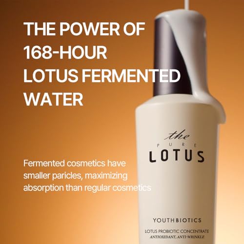 THEPURELOTUS Youthbiotics Lotus Probiotic Concentrate (2.70 fl.oz) ? Hydrating Korean Age-defying Soothing Face Serum, Jeju Fermented Lotus Leaf 34,490ppm, 8 Probiotics, Cica + Panthenol