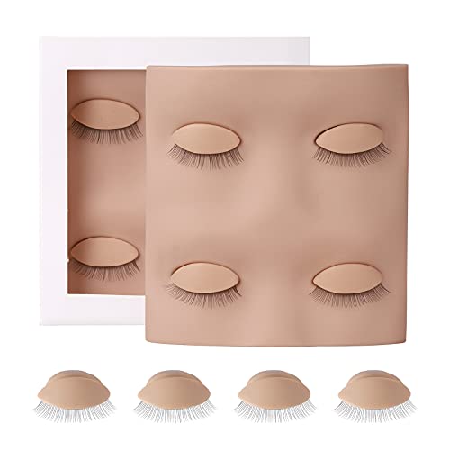 Lash Mannequin Head with 2 Pairs Silicone Eyelids