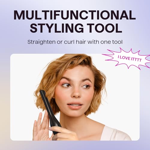 0.3" Pencil Flat Iron for Short Hair & Pixie Cuts