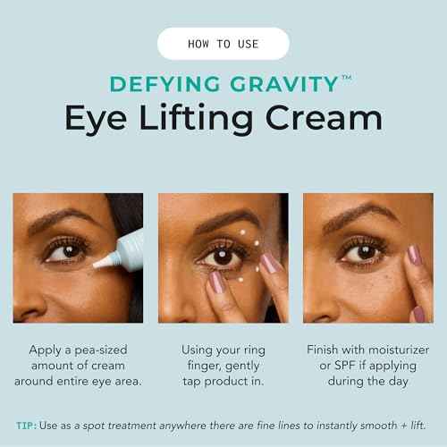 Defying Gravity Eye Lifting Cream, Moisturizer with Plant Based Retinol for Women, Green Tea and Essential Vitamins, Daily Skin Care Routine, Vegan Formula & Cruelty Free