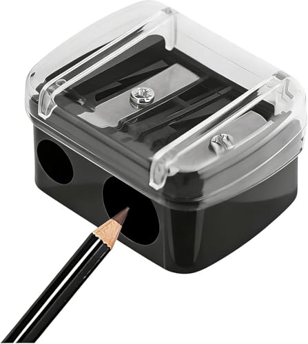 Mozff Dual Hole Cosmetic Pencil Sharpener for Eyeliner & Lip Liner