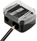 Mozff Dual Hole Cosmetic Pencil Sharpener for Eyeliner & Lip Liner