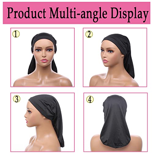 Leeven 4-Pack Dreadlock Sleep Caps for Men & Women