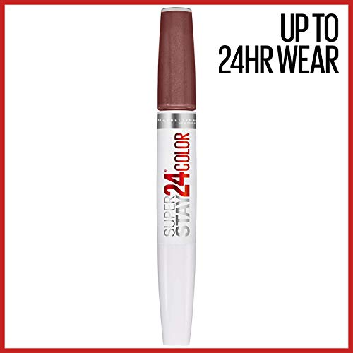 MAYBELLINE Super Stay 24, 2-Step Liquid Lipstick Makeup, Long Lasting Highly Pigmented Color with Moisturizing Balm, Constant Cocoa, Brown, 1 Count