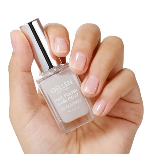 GELLEN Clear Nail Polish Base Coat | Quick Air-Dry, Calcium-Strengthened