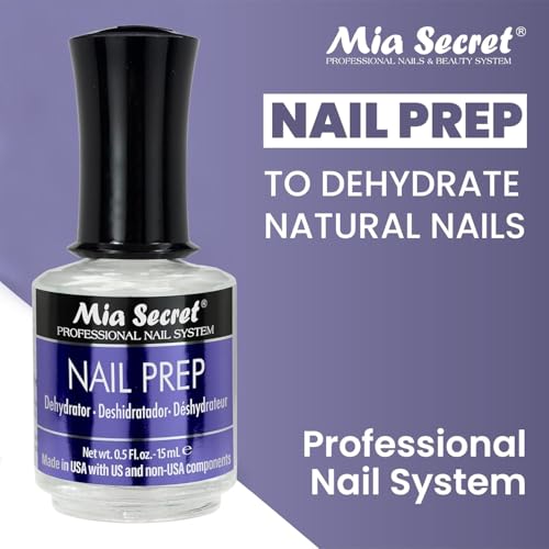 Mia Secret Nail Prep Kit with pH Dehydrator & Acid-Free Primer - 0.5 oz