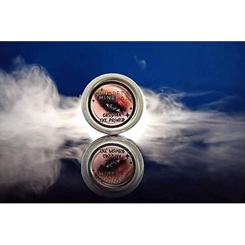 Concrete Minerals Eye Primer, Luxurious Silky-Soft Balm Formula, Longer-Lasting With No Creasing, Black Finish, 100% Vegan and Cruelty Free, Handmade in USA, 10 Grams (Obsidian)