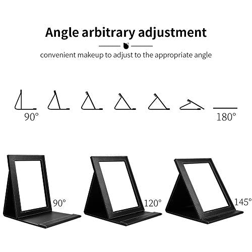 DUcare Portable Travel Mirror Folding Vanity with Stand