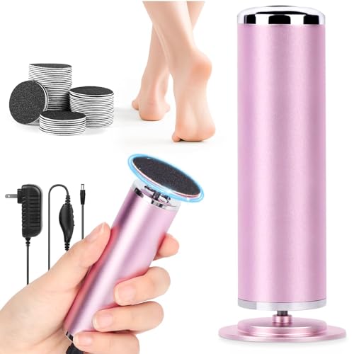 LIONVISON Electric Foot Callus Remover - Adjustable Pedicure Tool with 60 Discs