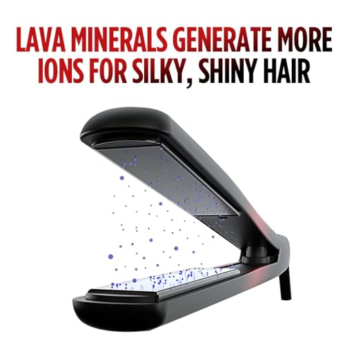 CHI Lava Ceramic 1" Flat Iron - Volcanic Lava Plates for Smooth Styling
