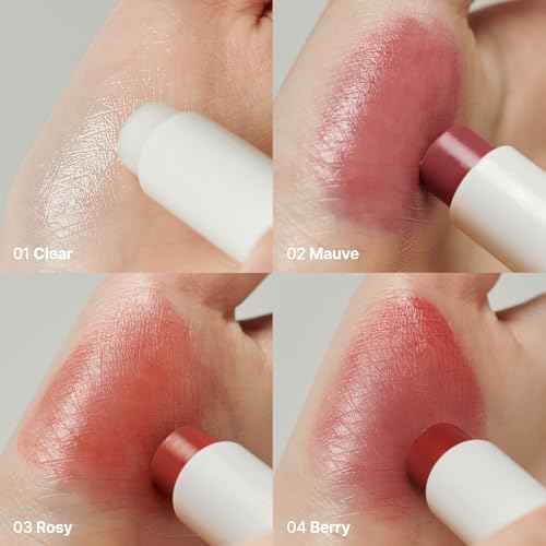 Laka Soul Vegan Lip Balm (4 Shades) Tinted, 3.9g/0.13oz, Deep Nourishing Plant-Based Lip Moisturizer, Vegan Lip Balm for Dry, Cracked and Chapped Lips (#Rosy)