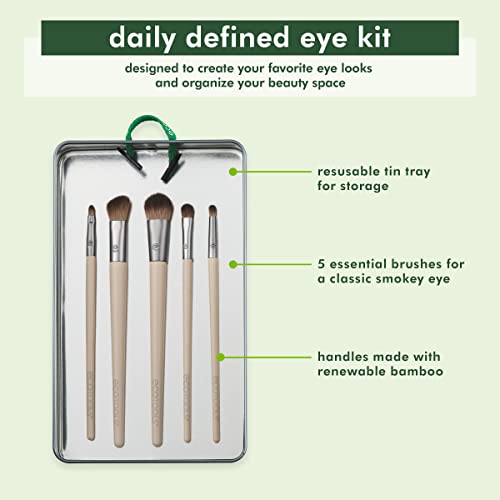 EcoTools Daily Defined Eye Brush Kit, 5-Piece Set