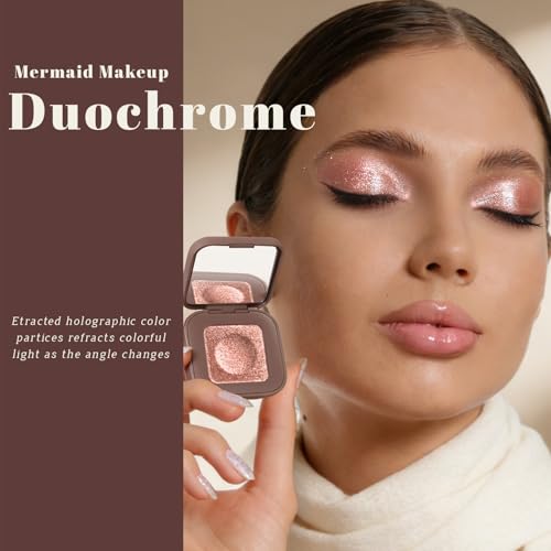 Noerrors Duochrome Champagne Pink Glitter Eyeshadow Palette