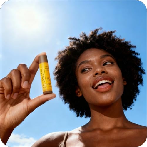 Glo Melanin Lemon & Turmeric Lip Balm 1 Pack - Brighten & Nourish Dark Lips