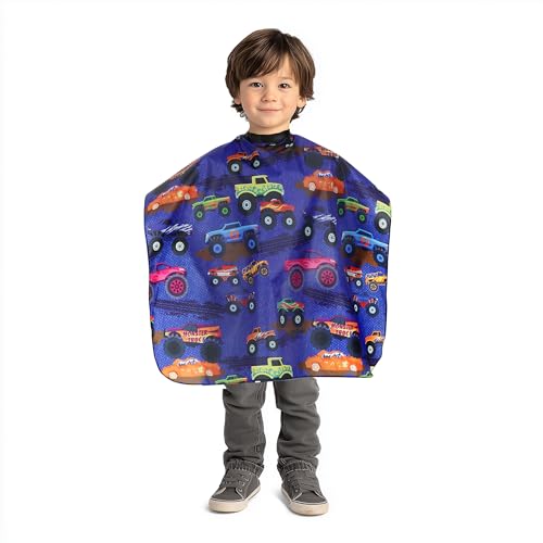 Monster Truck Barber Cape for Toddlers – Kids Haircut Cape