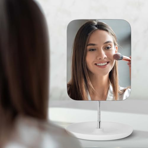 Makeup Mirror with Stand - 6.8" Vanity Mirror Gooseneck