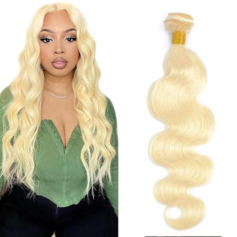 613 Blonde Body Wave Human Hair Bundles 14 inch