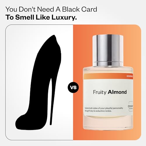 Dossier Fruity Almond Women EDP 1.7 Fl Oz - Inspired by Good Girl, Long-Lasting, Vegan, Gift Box
