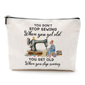 Funny Sewing Makeup Bag - Durable Cotton & Linen Organizer