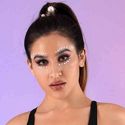 Crystal Rhinestone Face Stickers - Star Design, 3 Pack