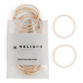 Heliums Thin Hair Elastics 2mm Beige Blonde - 40 Count