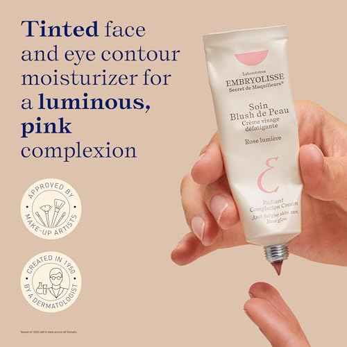 Embryolisse Radiant Complexion Cream. Hybrid Makeup & Face Moisturizer with Hyaluronic Acid & Shea Butter. Illuminating Care for Glowing Skin, 1.01 Fl.Oz.